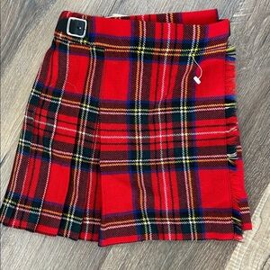 James Pringle Weavers of Irveness Vintage Scottish Red Plaid Skirt Kilt age 2